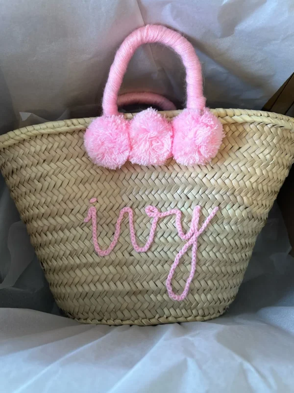 Medium Personalised Pom Pom Basket<Boutique Bonita Fashion