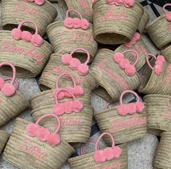 Medium Personalised Pom Pom Basket<Boutique Bonita Fashion