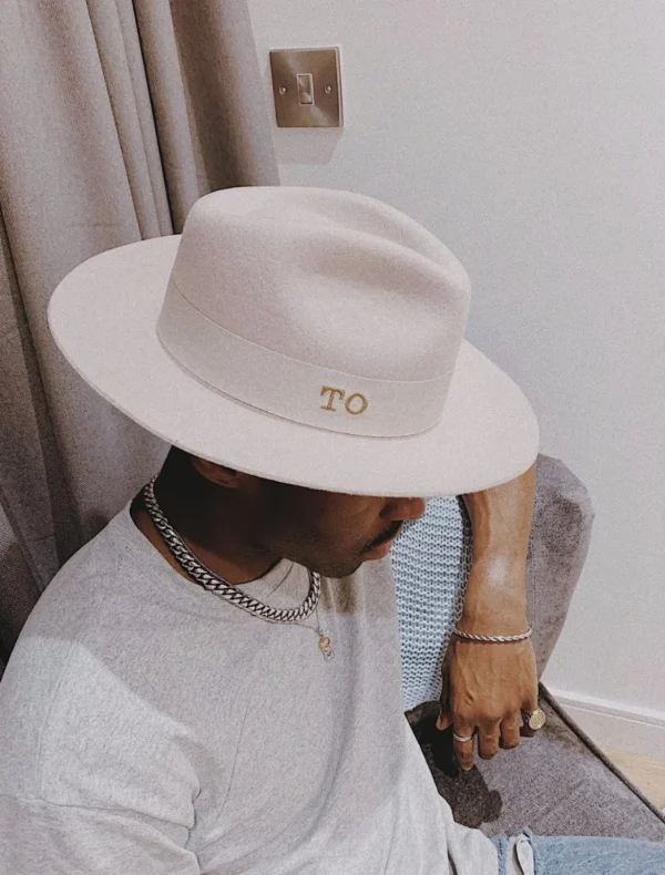 Men's Classic Stiff Brim Wool Fedora - Coconut<Boutique Bonita Sale