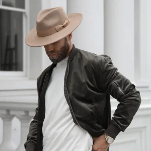 Men's Classic Wool Fedora - Camel<Boutique Bonita New