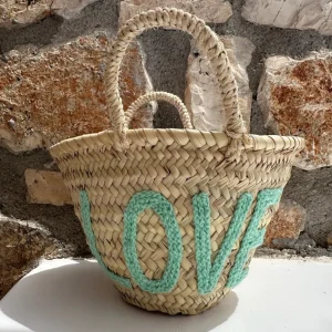 Mini 'LOVE' Palm Basket<Boutique Bonita Clearance