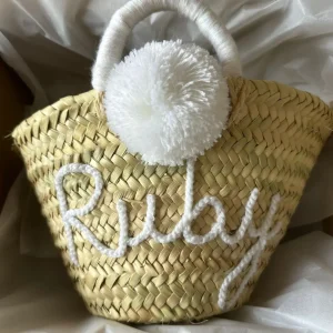 Mini Personalised Pom-Pom Basket<Boutique Bonita Sale