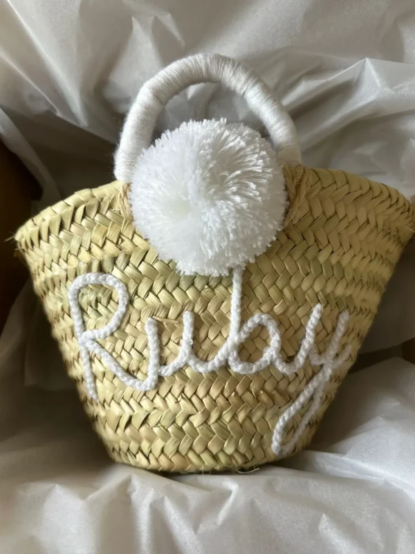 Mini Personalised Pom-Pom Basket<Boutique Bonita Sale