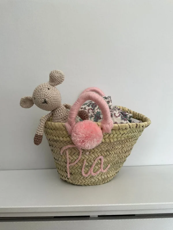 Mini Personalised Pom-Pom Basket<Boutique Bonita Sale