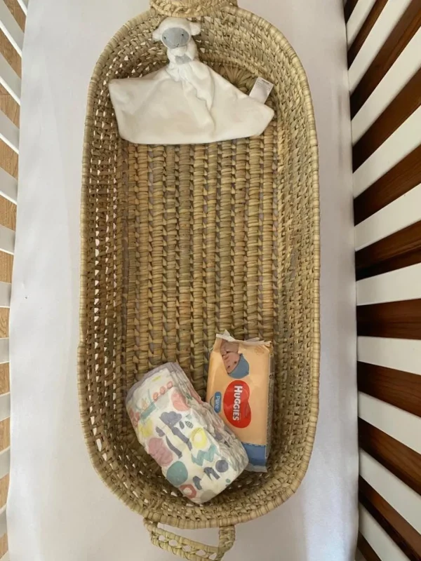 Moroccan Baby Changing Basket with handles<Boutique Bonita Clearance