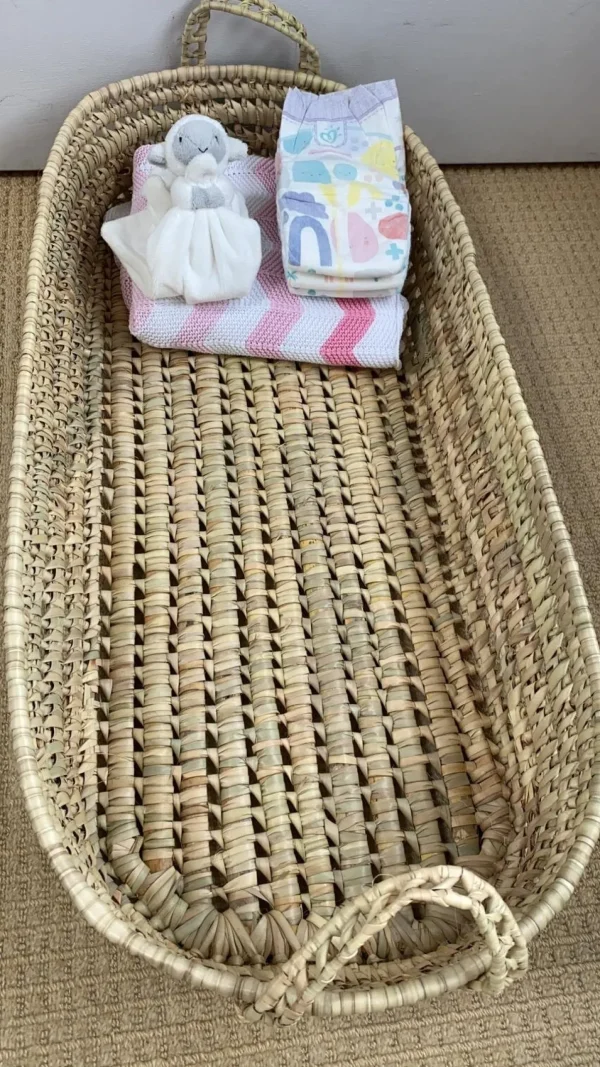 Moroccan Baby Changing Basket with handles<Boutique Bonita Clearance