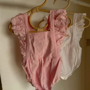 Personalised Pink Ruffle Baby Romper<Boutique Bonita Online