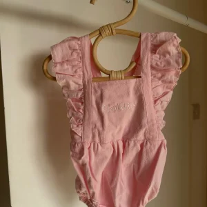 Personalised Pink Ruffle Baby Romper<Boutique Bonita Online