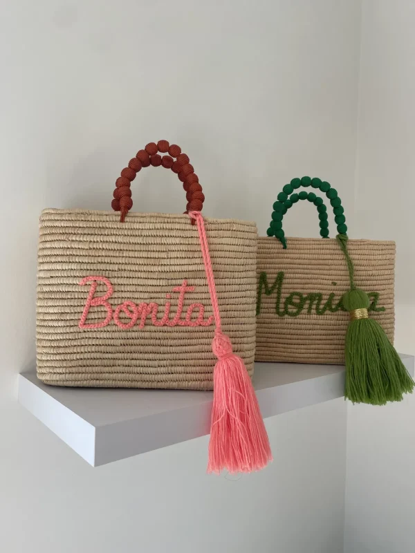 Personalised Raffia Palm Basket<Boutique Bonita Fashion