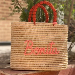 Personalised Raffia Palm Basket<Boutique Bonita Fashion