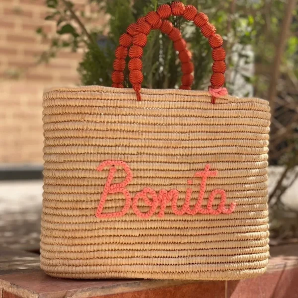 Personalised Raffia Palm Basket<Boutique Bonita Fashion
