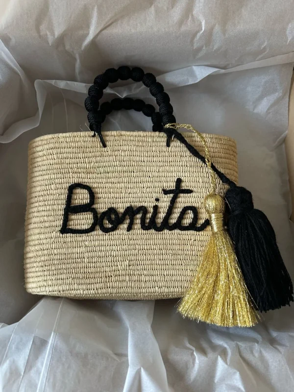 Personalised Raffia Palm Basket<Boutique Bonita Fashion