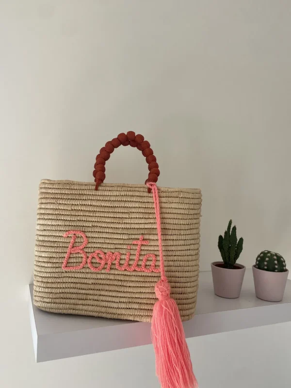 Personalised Raffia Palm Basket<Boutique Bonita Fashion