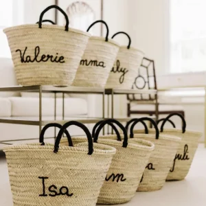 Personalised wool handle basket<Boutique Bonita Clearance