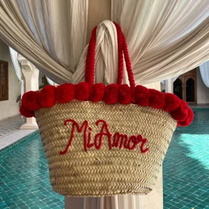 Rope Handle Embroidered Basket<Boutique Bonita Clearance