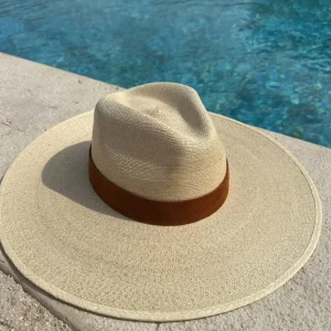 St Barts - Palm hat with tan band<Boutique Bonita Online