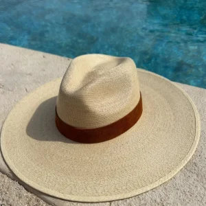 St Barts - Palm hat with tan band<Boutique Bonita Online