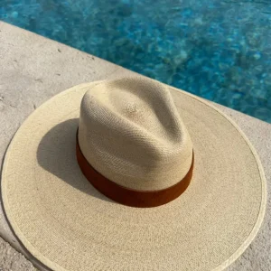 St Barts - Palm hat with tan band<Boutique Bonita Online