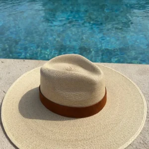St Barts - Palm hat with tan band<Boutique Bonita Online