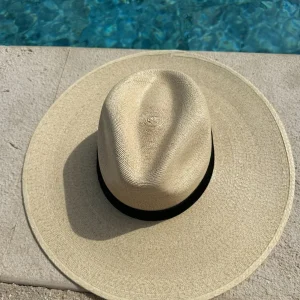St Kitts - Palm hat black band<Boutique Bonita Best
