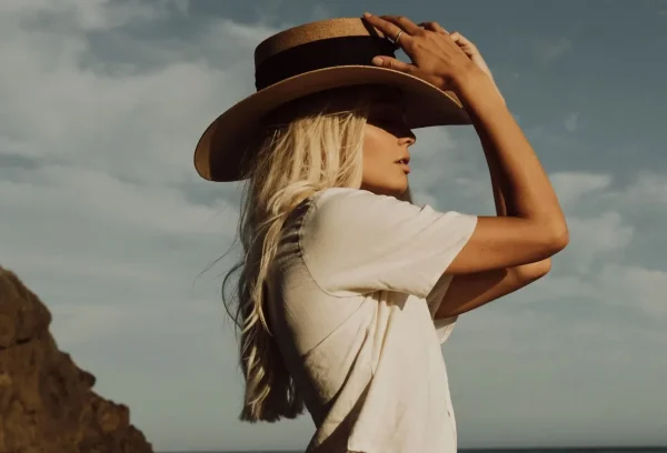 St Lucia - Palm Leaf Boater Hat<Boutique Bonita Hot