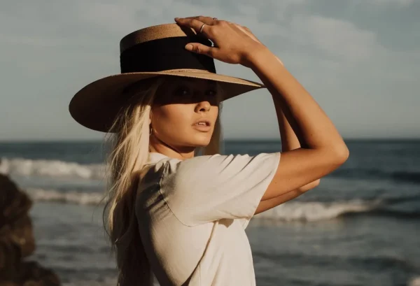 St Lucia - Palm Leaf Boater Hat<Boutique Bonita Hot