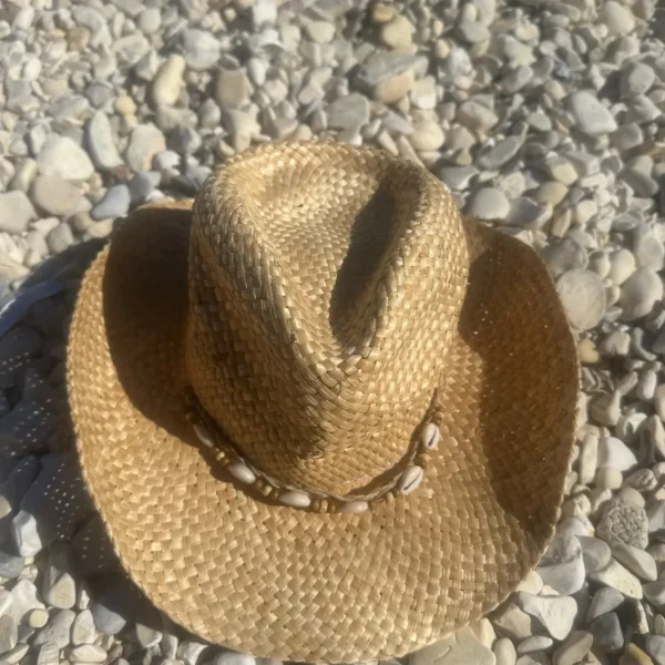 Straw Cowboy Hat with Shell Band<Boutique Bonita Best