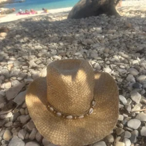 Straw Cowboy Hat with Shell Band<Boutique Bonita Best