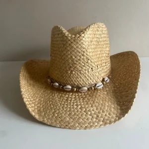 Straw Cowboy Hat with Shell Band<Boutique Bonita Best