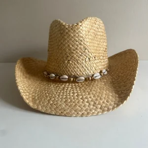 Straw Cowboy Hat with Shell Band<Boutique Bonita Best