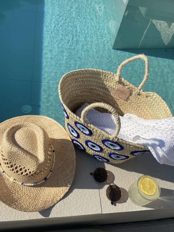 The Adult Cowboy Hat - Lucky Evil Eye Bead Band<Boutique Bonita Fashion