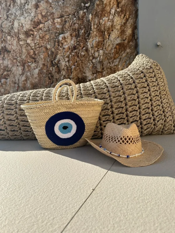 The Adult Cowboy Hat - Lucky Evil Eye Bead Band<Boutique Bonita Fashion