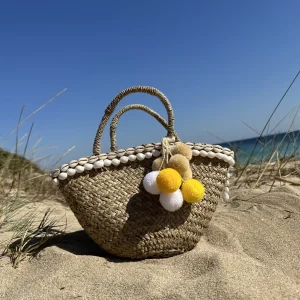 The Baby Bali Lemon Pom Pom Basket<Boutique Bonita Outlet