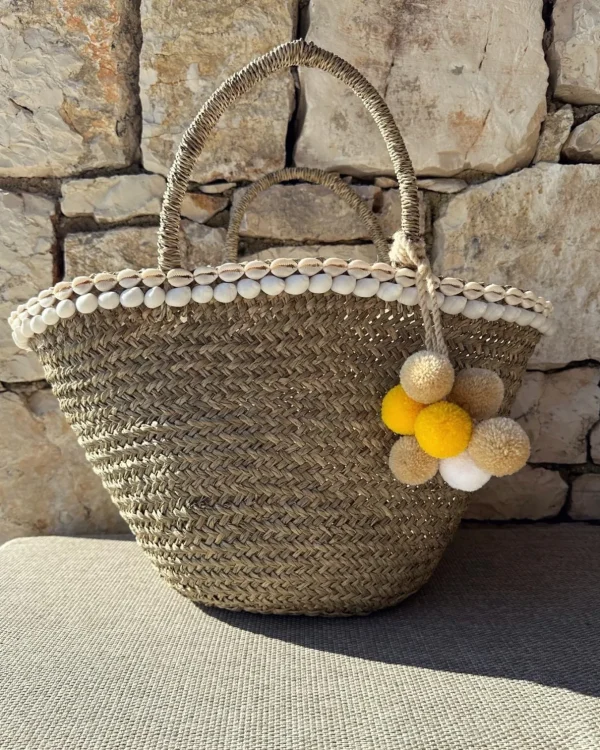The Baby Bali Lemon Pom Pom Basket<Boutique Bonita Outlet