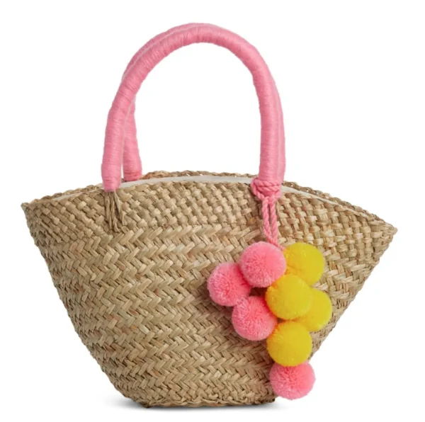 The Baby Bali Pink Pom Pom Basket<Boutique Bonita Best