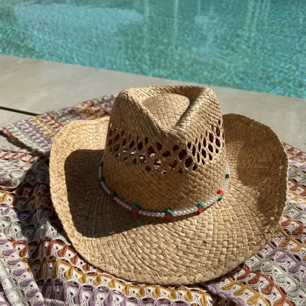 The Child Cowboy Hat - Strawberry Band<Boutique Bonita Online