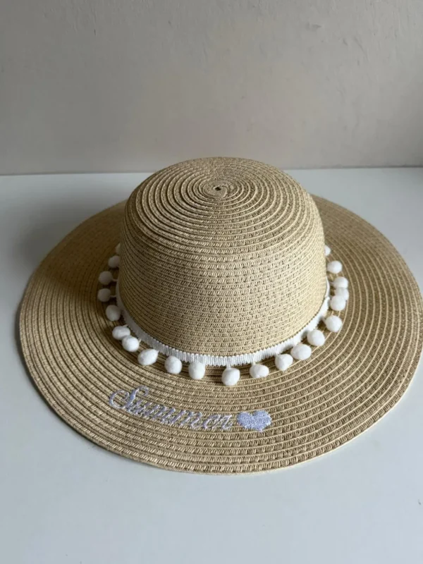 The Child Pom Pom Sunhat - Summer<Boutique Bonita Outlet