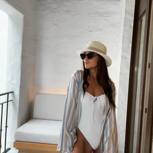 The Classic Fedora - Cream with Taupe Band<Boutique Bonita Outlet