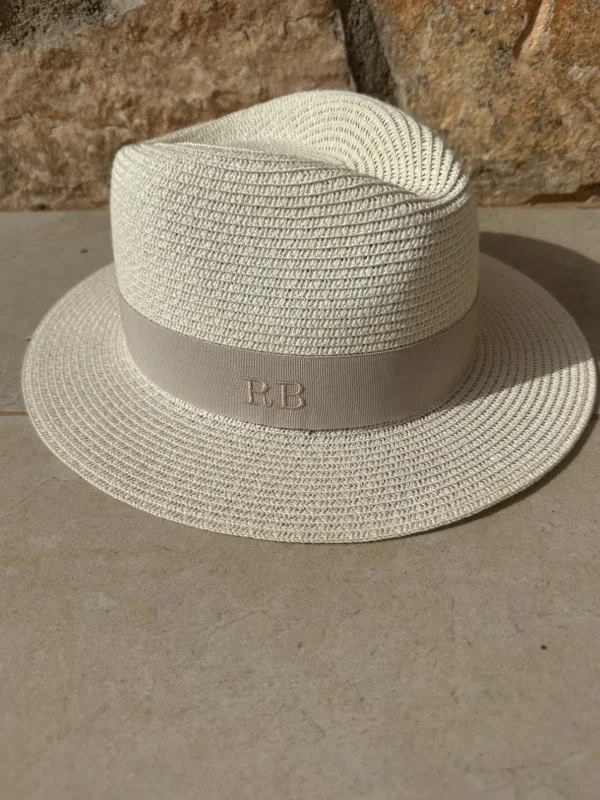 The Classic Fedora - Cream with Taupe Band<Boutique Bonita Outlet