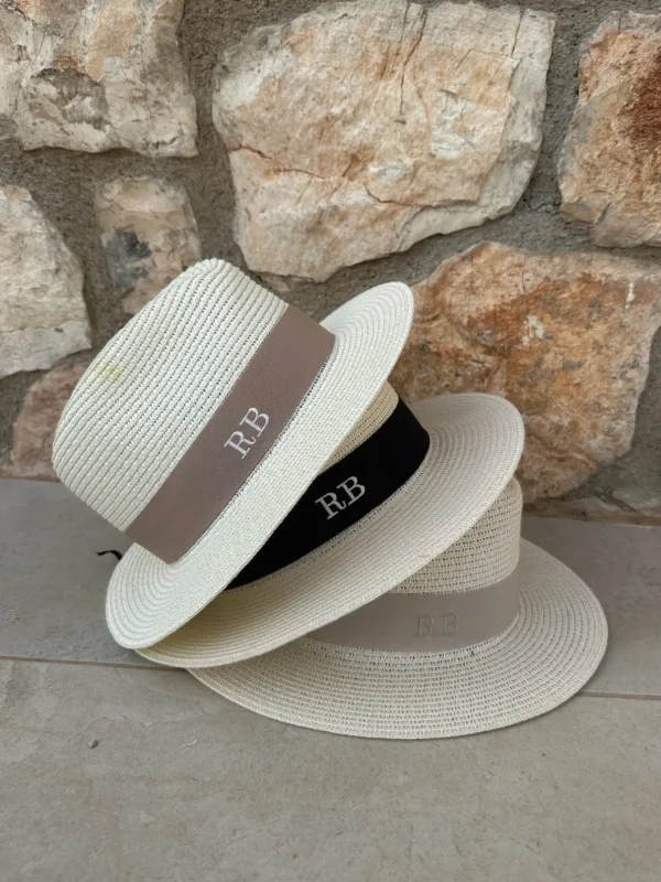 The Classic Fedora - Cream with Taupe Band<Boutique Bonita Outlet