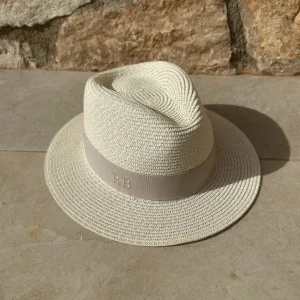 The Classic Fedora - Cream with Taupe Band<Boutique Bonita Outlet