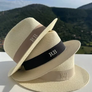 The Classic Fedora - Cream with Taupe Band<Boutique Bonita Outlet