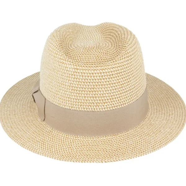 The Classic Fedora - Natural with Camel Band<Boutique Bonita Online