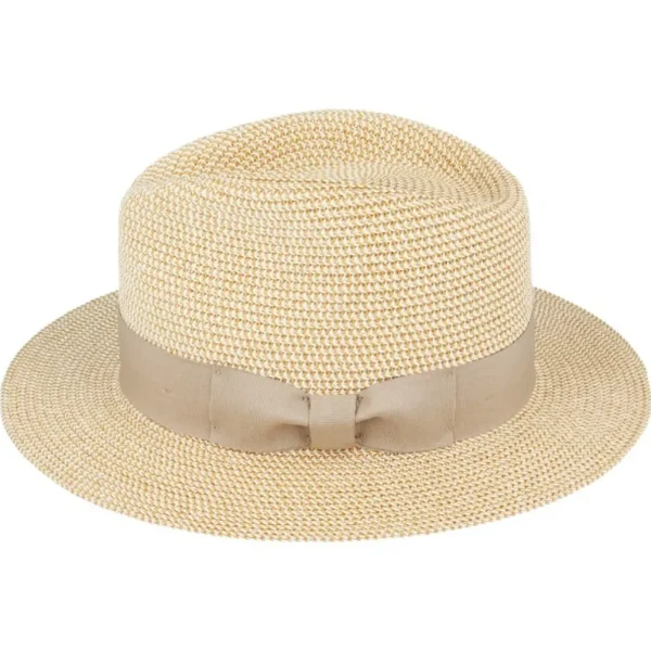 The Classic Fedora - Natural with Camel Band<Boutique Bonita Online