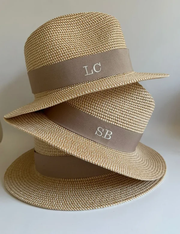 The Classic Fedora - Natural with Camel Band<Boutique Bonita Online