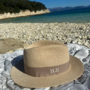 The Classic Fedora - Natural with Camel Band<Boutique Bonita Online