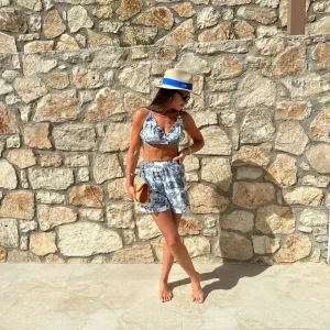 The Classic Fedora - Natural with Blue<Boutique Bonita Clearance