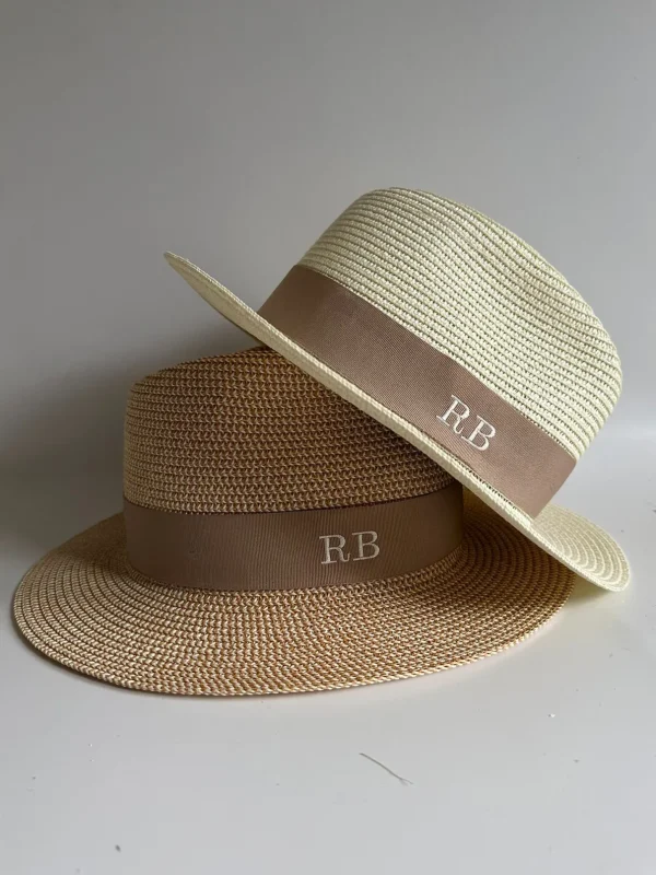 The Classic Fedora - Natural with Camel Band<Boutique Bonita Online