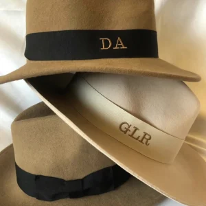 The Classic Wool fedora - Camel with black<Boutique Bonita Outlet