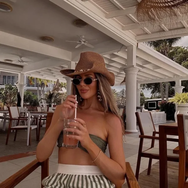 The cowboy hat with shell band<Boutique Bonita Hot